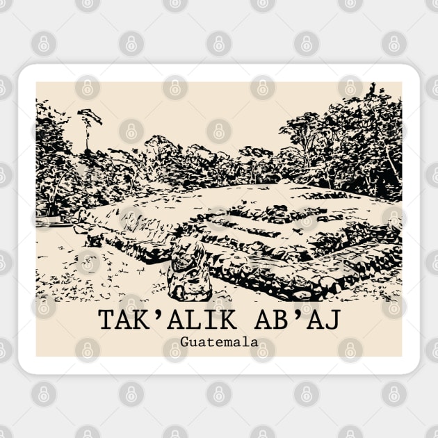 Tak’alik Ab’aj - Guatemala Magnet by Lakeric